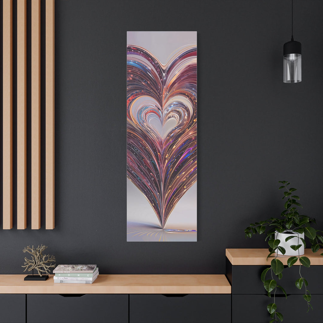 Luminous Heart Swirls - Matte Canvas Print 1.25" - Canvas - g(0D·IO) - 36" x 36" - 1.25" -