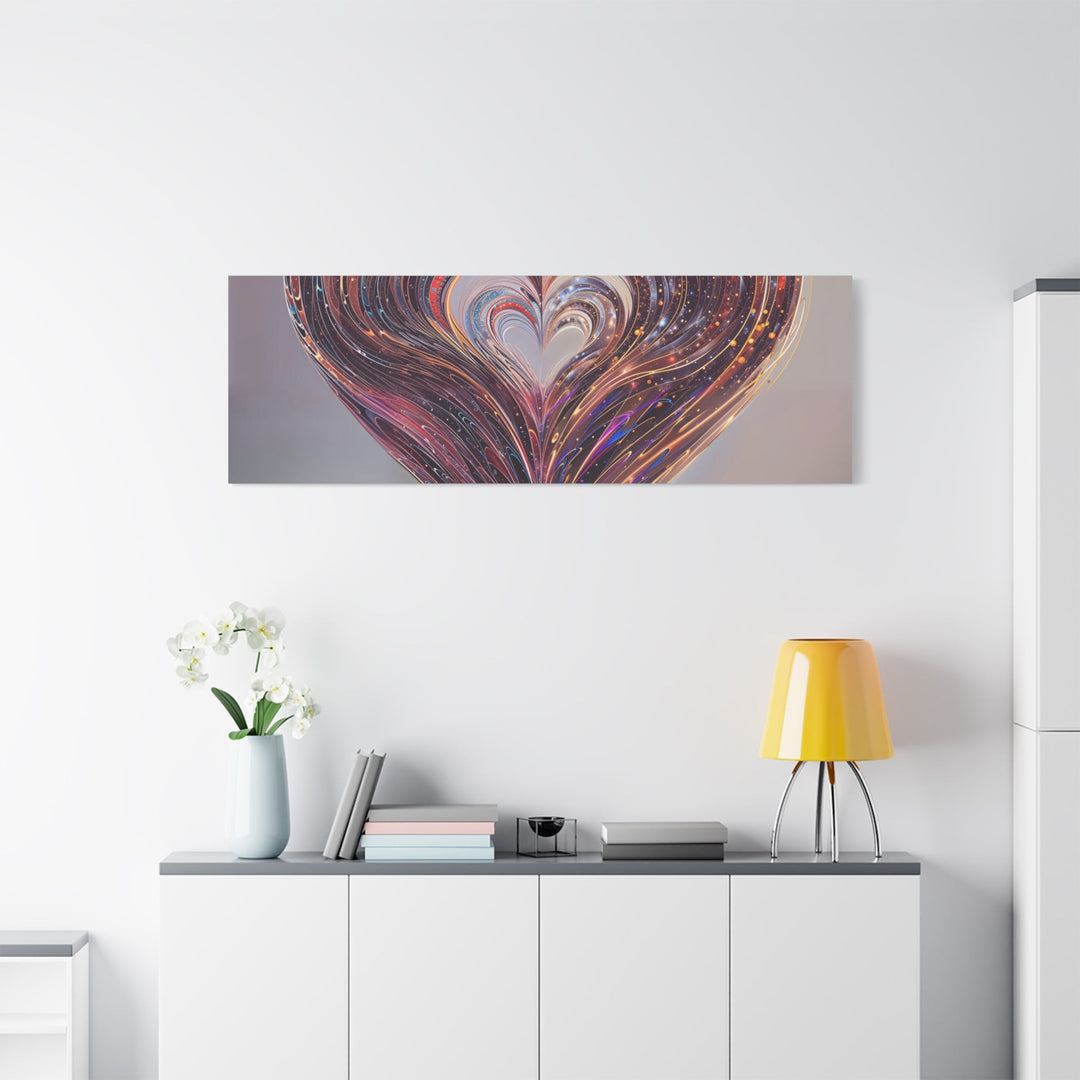 Luminous Heart Swirls - Matte Canvas Print 1.25" - Canvas - g(0D·IO) - 36" x 36" - 1.25" -