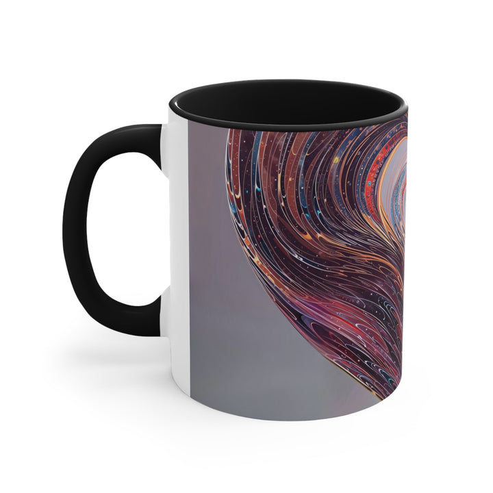 Luminous Swirling Heart - Accent Coffee Mug - Mug - g(0D·IO) - Pink - 11oz -