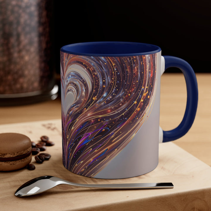 Luminous Swirling Heart - Accent Coffee Mug - Mug - g(0D·IO) - Pink - 11oz -