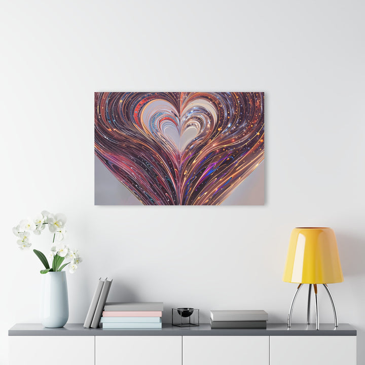 Luminous Swirling Heart - Acrylic Prints (French Cleat Hanging) - Home Decor - g(0D·IO) - 24" x 36" (Vertical) - 0.25'' -