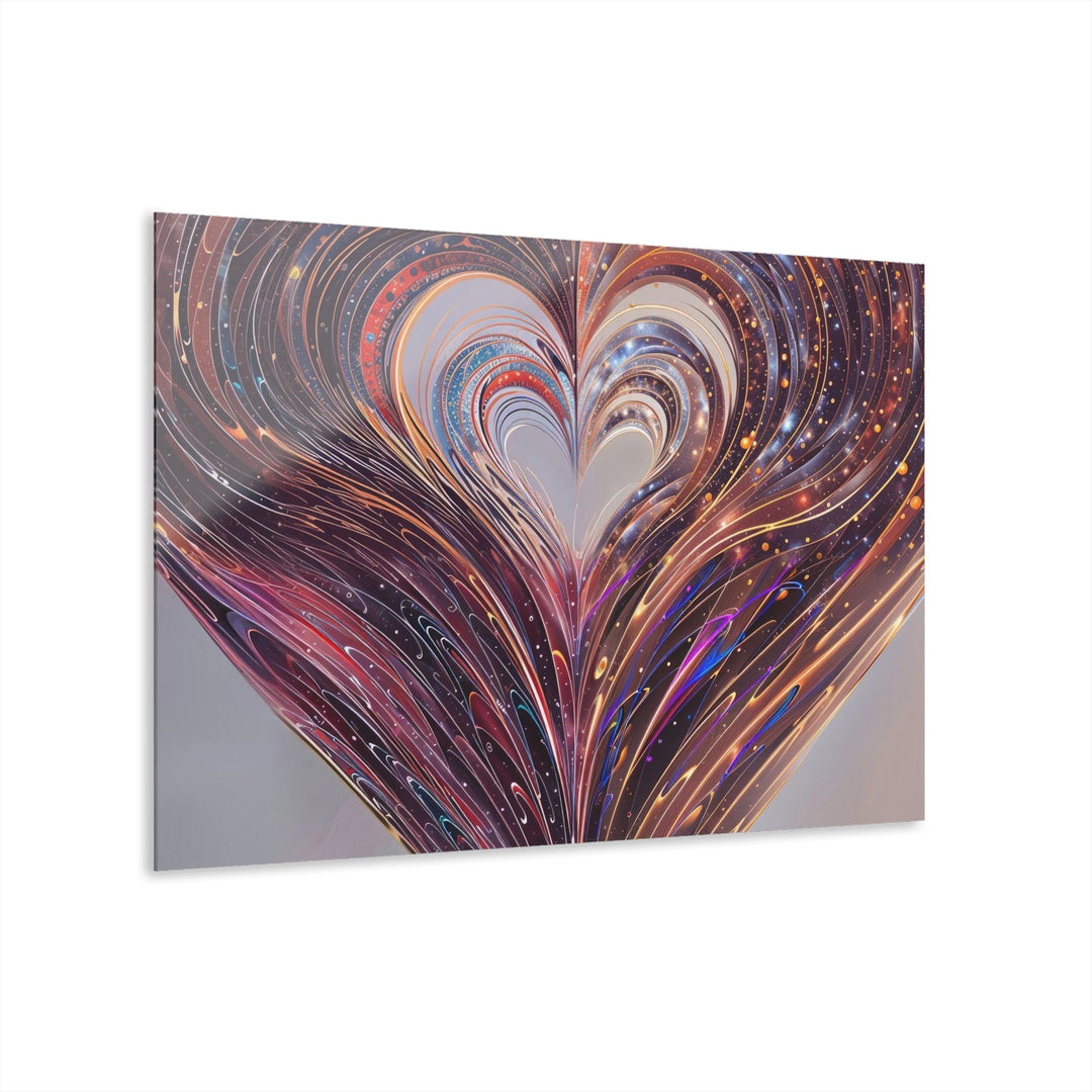 Luminous Swirling Heart - Acrylic Prints (French Cleat Hanging) - Home Decor - g(0D·IO) - 36" x 24" (Horizontal) - 0.25'' -