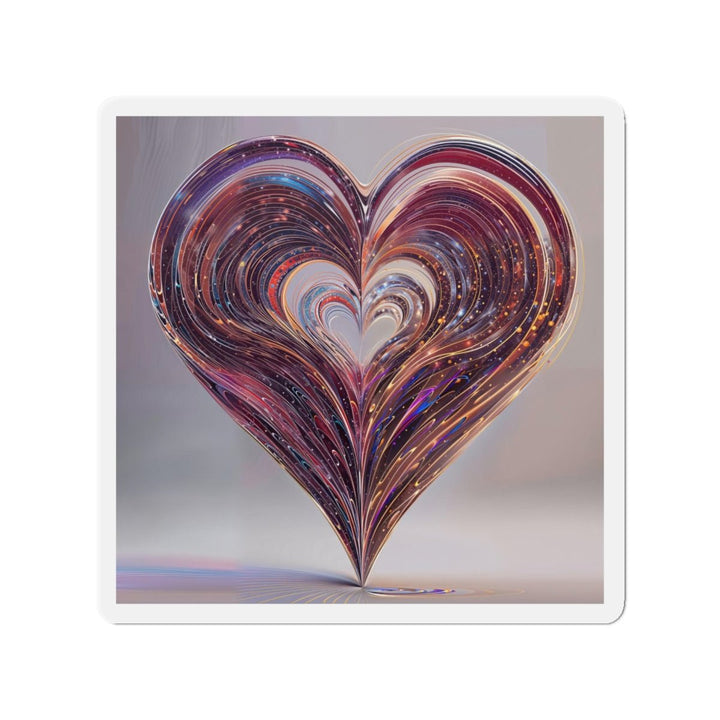 Luminous Swirling Heart - Die-cut Magnet - Home Decor - g(0D·IO) - 5" x 5" - Die-Cut - 1 pc