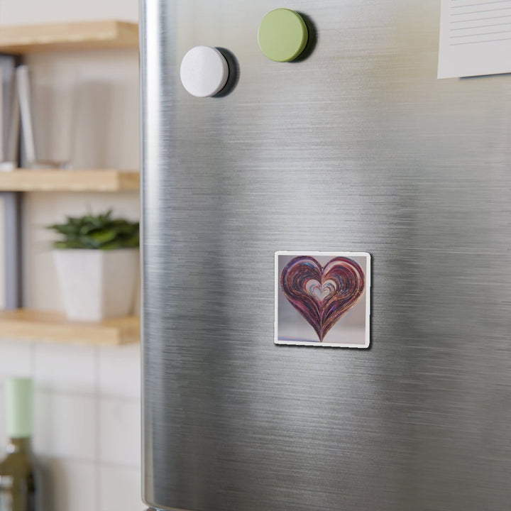 Luminous Swirling Heart - Die-cut Magnet - Home Decor - g(0D·IO) - 6 × 6" - Die-Cut - 1 pc