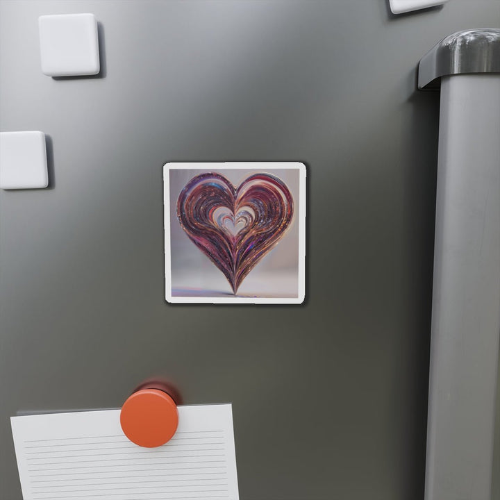 Luminous Swirling Heart - Die-cut Magnet - Home Decor - g(0D·IO) - 6 × 6" - Die-Cut - 1 pc