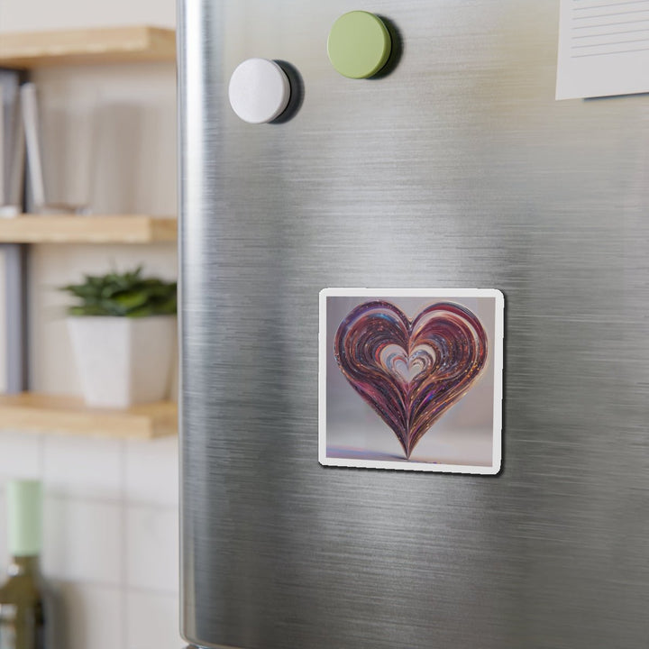Luminous Swirling Heart - Die-cut Magnet - Home Decor - g(0D·IO) - 6 × 6" - Die-Cut - 1 pc