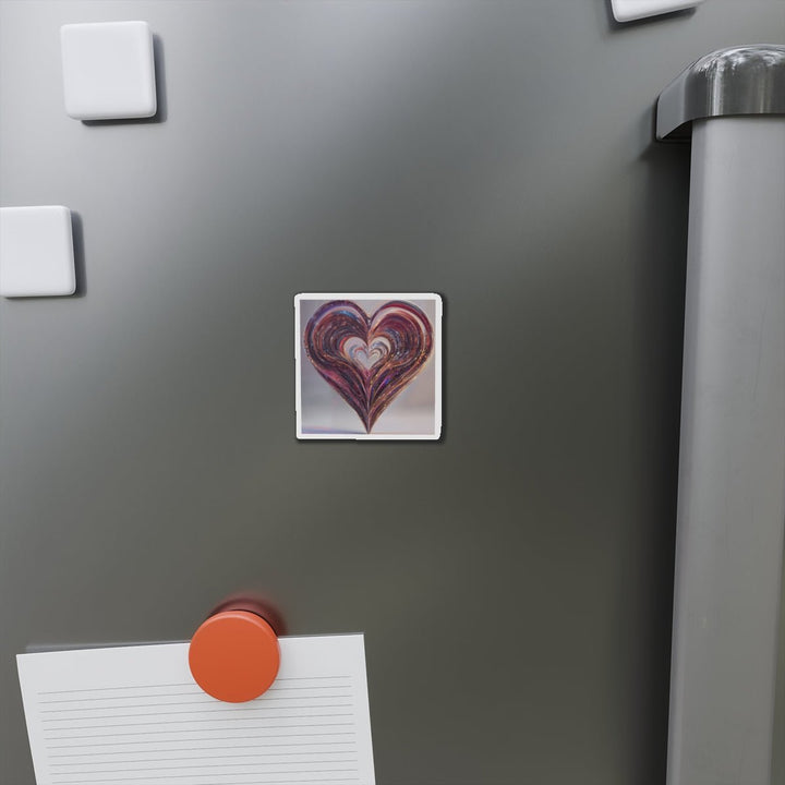 Luminous Swirling Heart - Die-cut Magnet - Home Decor - g(0D·IO) - 6 × 6" - Die-Cut - 1 pc