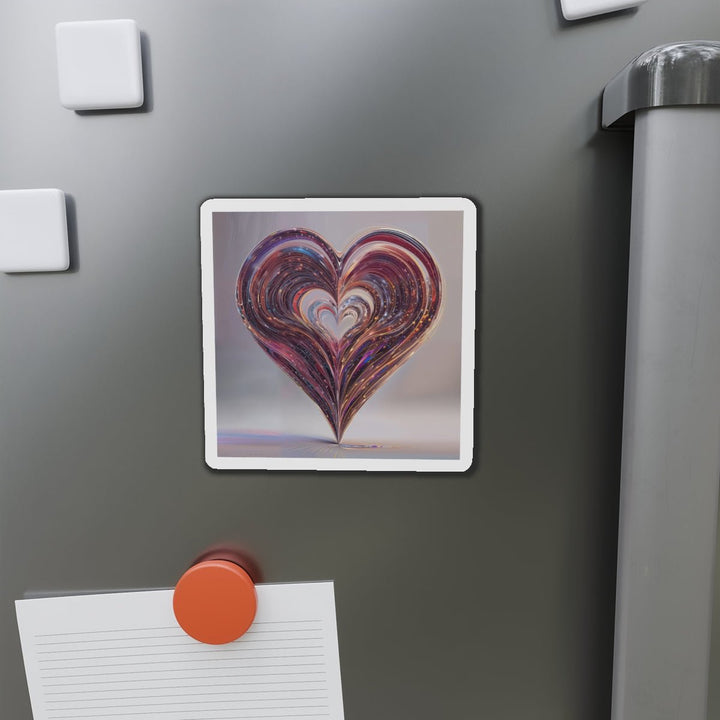 Luminous Swirling Heart - Die-cut Magnet - Home Decor - g(0D·IO) - 6 × 6" - Die-Cut - 1 pc