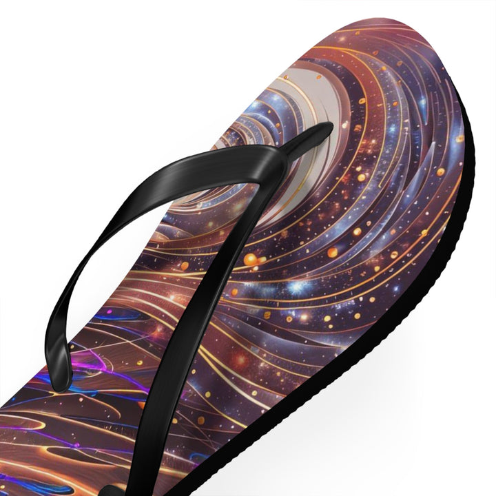 Luminous Swirling Heart - Flip Flops - Shoes - g(0D·IO) - XL - Black sole -