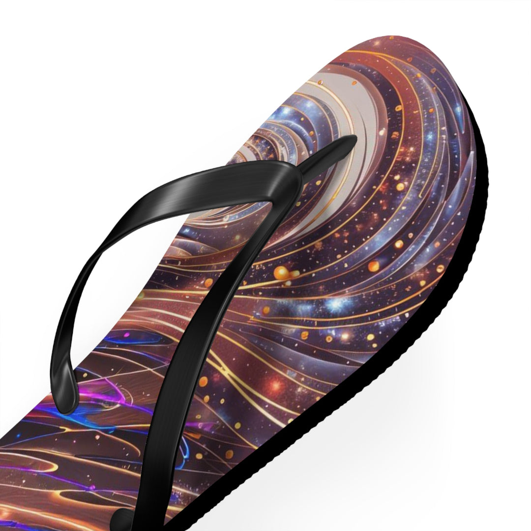 Luminous Swirling Heart - Flip Flops - Shoes - g(0D·IO) - XL - Black sole -