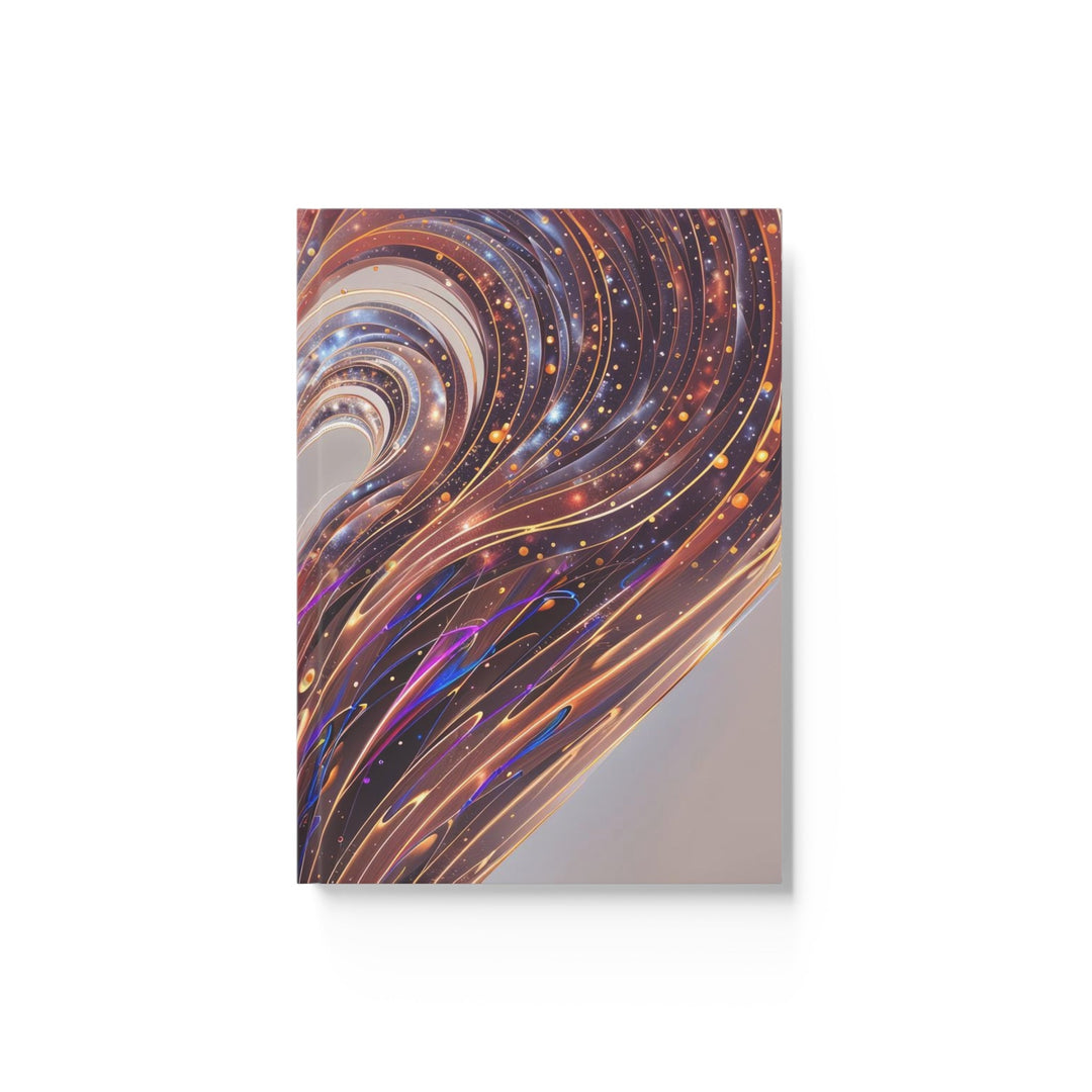 Luminous Swirling Heart - Hard Backed Journal - Paper products - g(0D·IO) - Graph - A5 - White