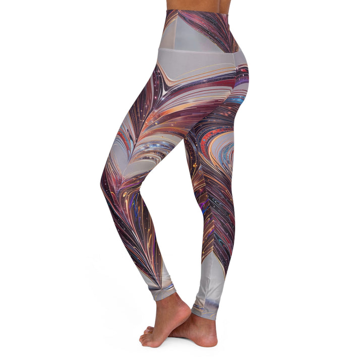 Luminous Swirling Heart - High Waisted AOP Yoga Leggings - All Over Prints - g(0D·IO) - XS - -