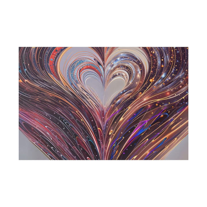 Luminous Swirling Heart - Matte Canvas - Canvas - g(0D·IO) - 48″ x 32″ (Horizontal) - 0.75'' -