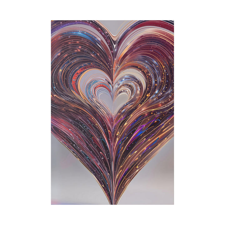 Luminous Swirling Heart - Matte Canvas - Canvas - g(0D·IO) - 32″ x 48″ (Vertical) - 0.75'' -