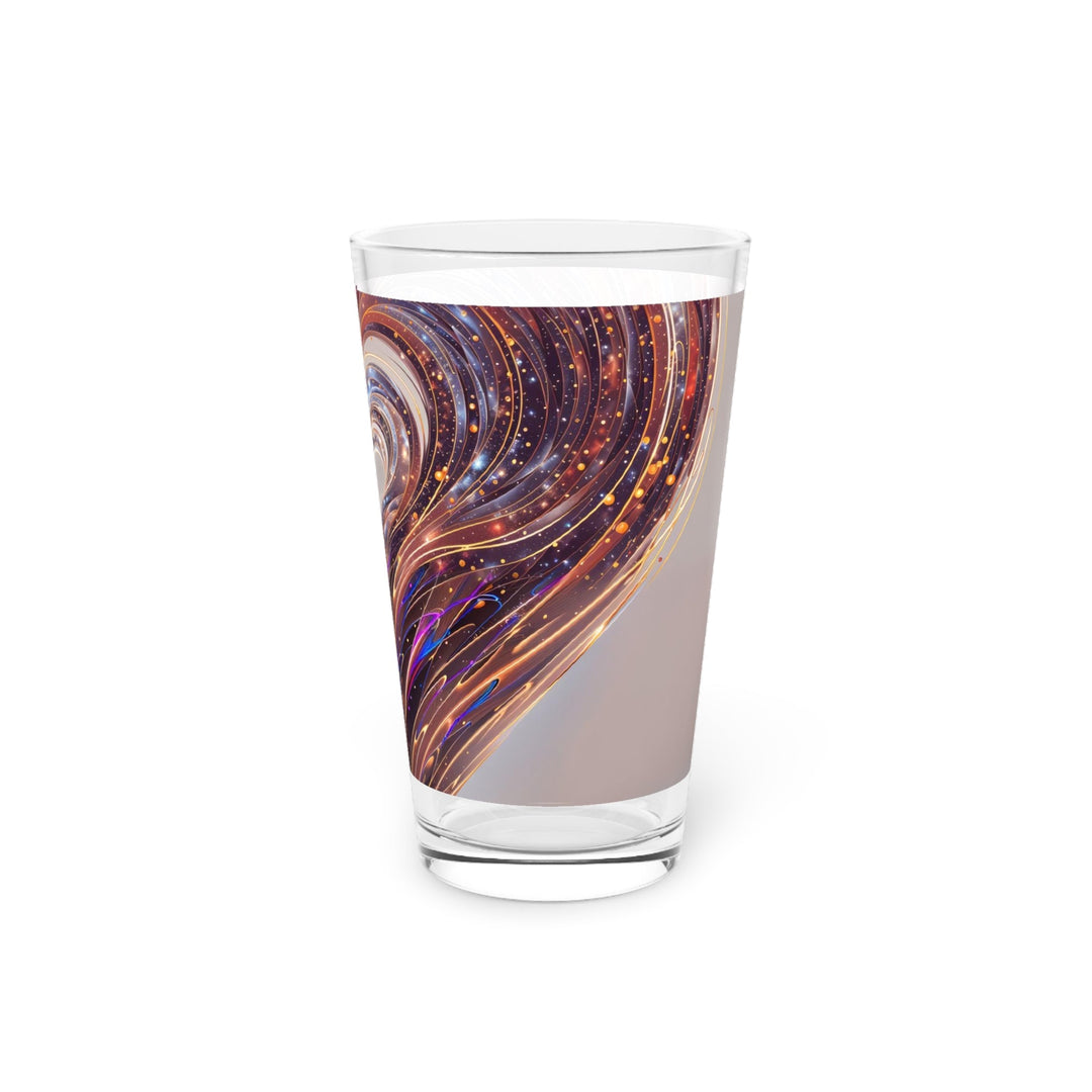 Luminous Swirling Heart - Pint Glass - Mug - g(0D·IO) - 16oz - -