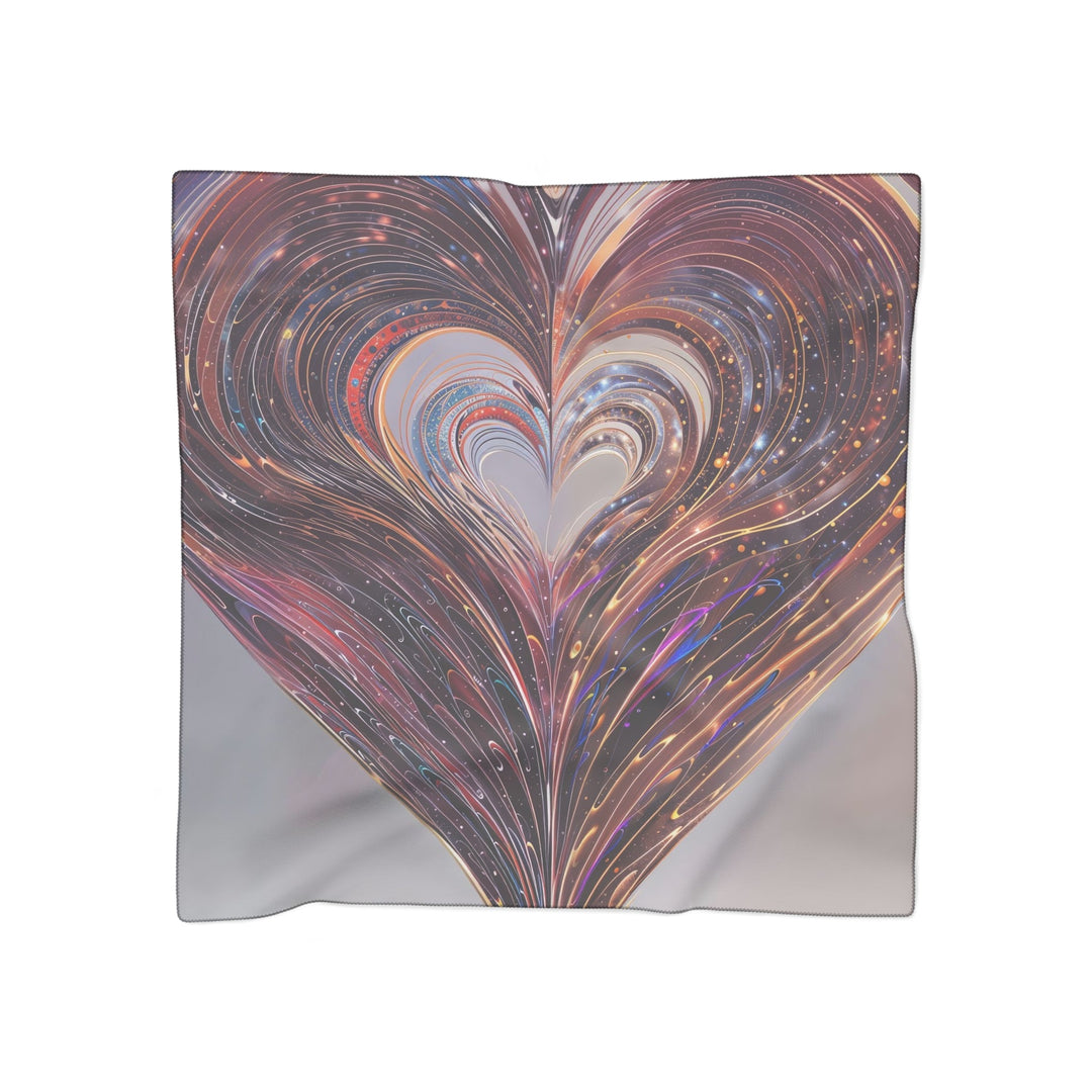 Luminous Swirling Heart - Poly Scarf - Accessories - g(0D·IO) - Poly chiffon - 50" × 50" -