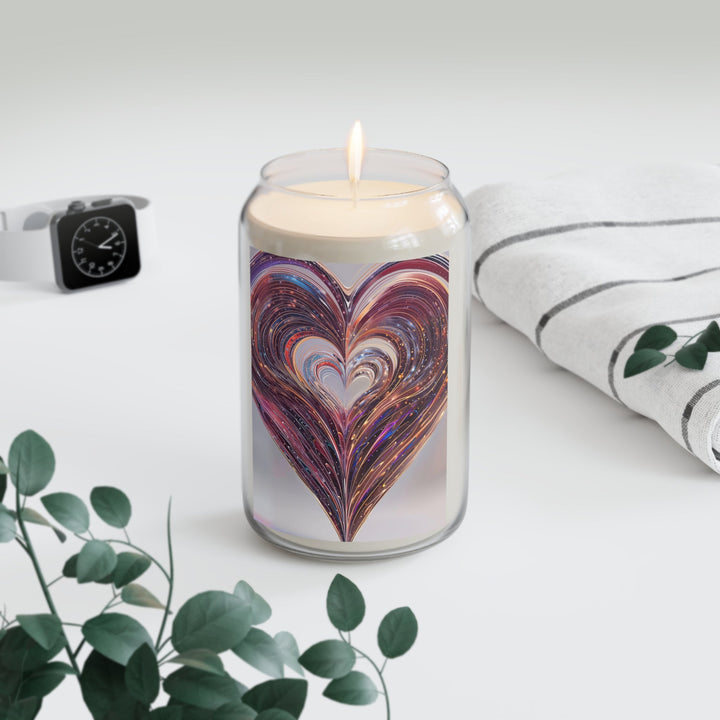 Luminous Swirling Heart - Scented Candle - Home Decor - g(0D·IO) - Vanilla Bean - 13.75oz -