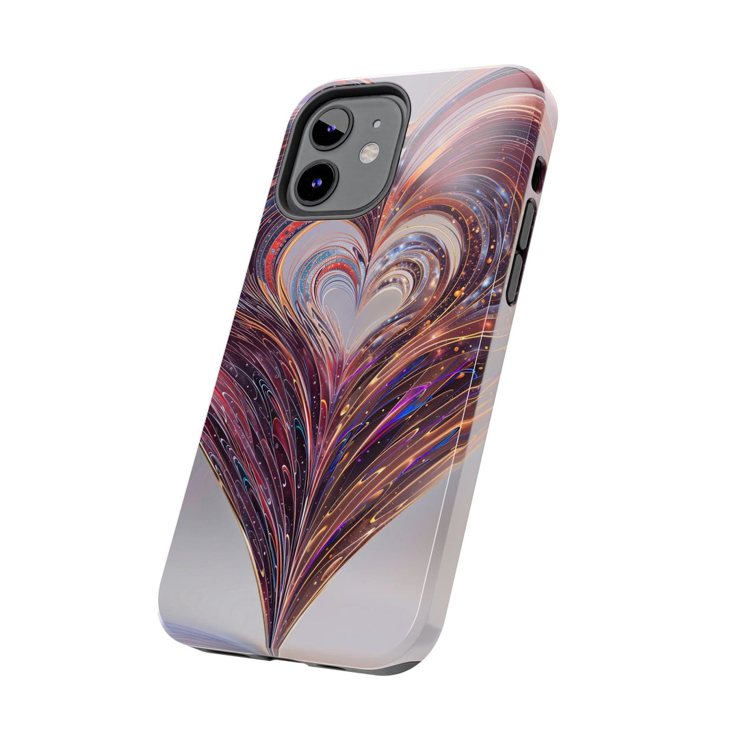 Luminous Swirling Heart - Tough Phone Case - Phone Case - g(0D·IO) - iPhone 13 Mini - -