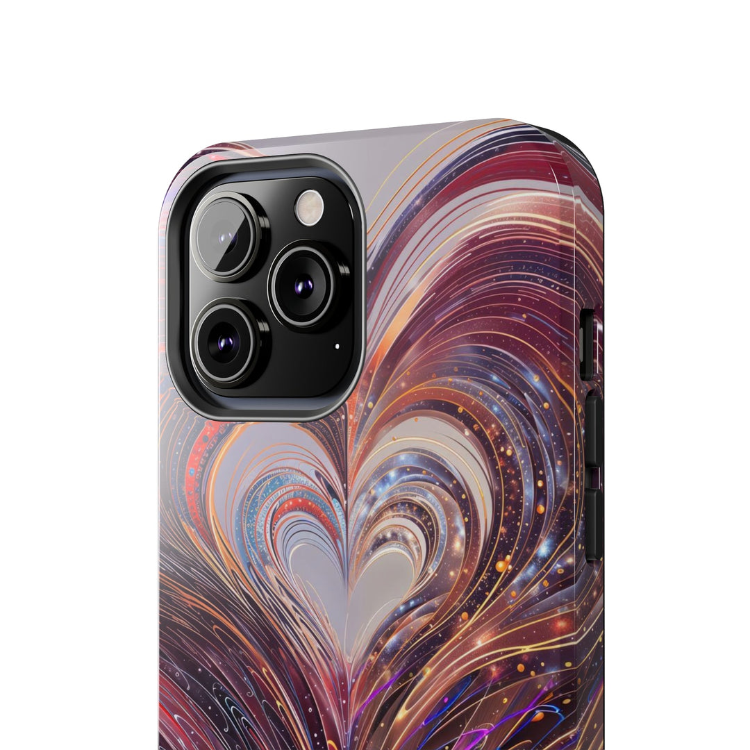 Luminous Swirling Heart - Tough Phone Case - Phone Case - g(0D·IO) - iPhone 13 Mini - -