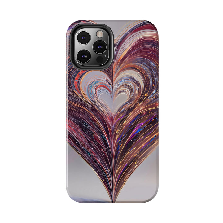 Luminous Swirling Heart - Tough Phone Case - Phone Case - g(0D·IO) - iPhone 13 Mini - -