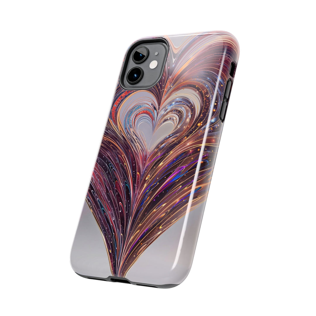 Luminous Swirling Heart - Tough Phone Case - Phone Case - g(0D·IO) - iPhone 13 Mini - -