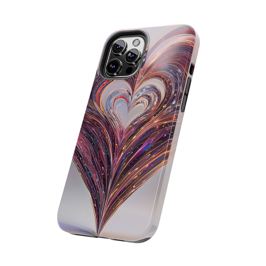 Luminous Swirling Heart - Tough Phone Case - Phone Case - g(0D·IO) - iPhone 13 Mini - -