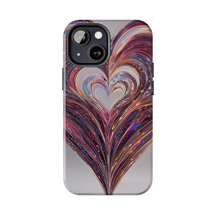 Luminous Swirling Heart - Tough Phone Case - Phone Case - g(0D·IO) - iPhone 13 Mini - -