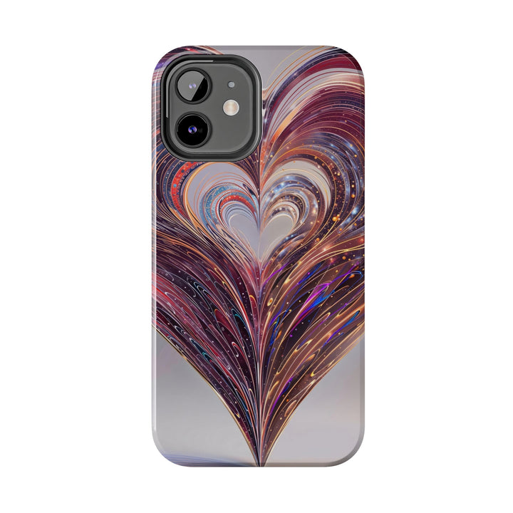 Luminous Swirling Heart - Tough Phone Case - Phone Case - g(0D·IO) - iPhone 13 Mini - -