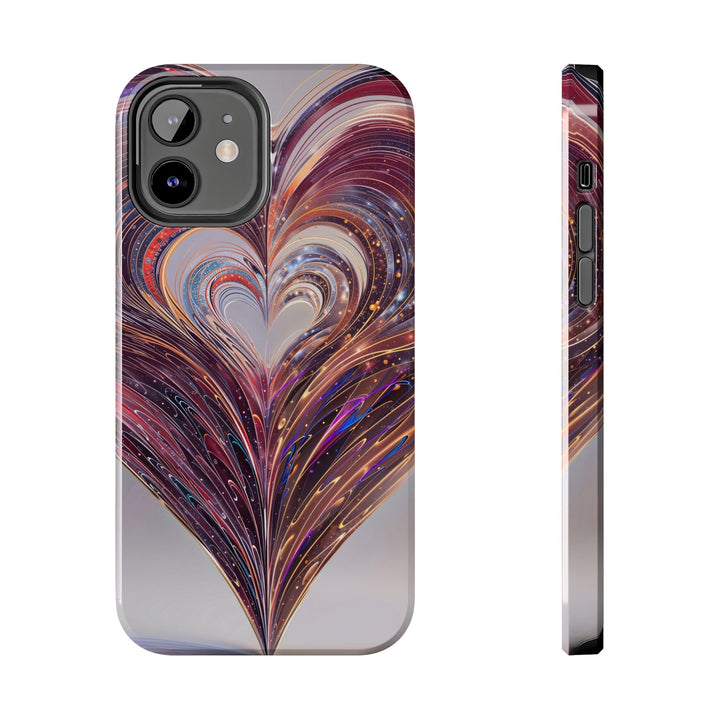 Luminous Swirling Heart - Tough Phone Case - Phone Case - g(0D·IO) - iPhone 12 - -