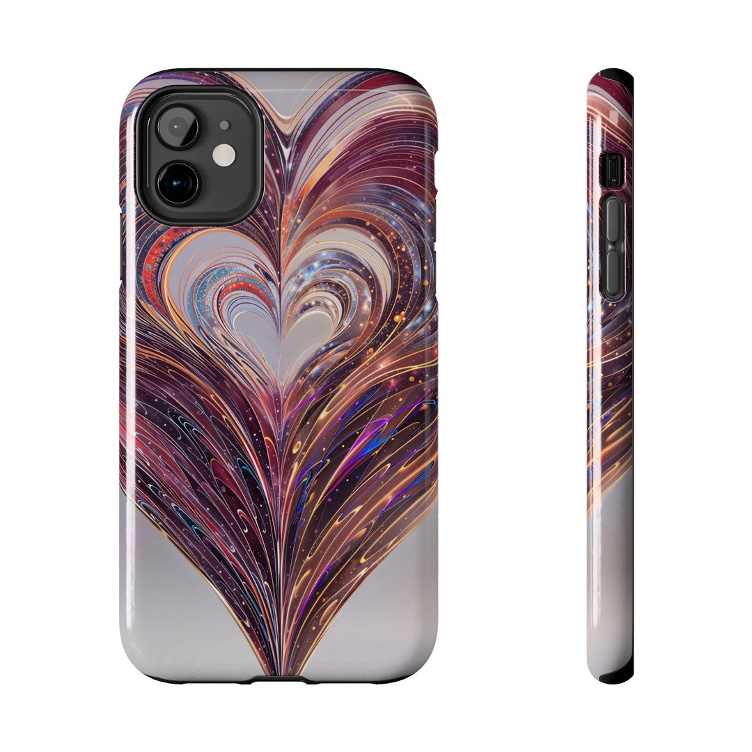 Luminous Swirling Heart - Tough Phone Case - Phone Case - g(0D·IO) - iPhone 11 - -