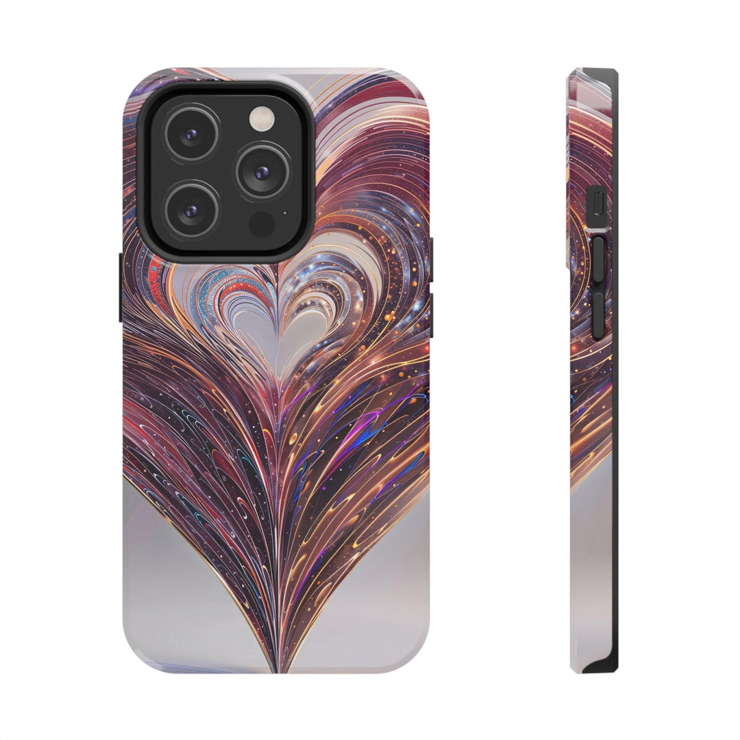 Luminous Swirling Heart - Tough Phone Case - Phone Case - g(0D·IO) - iPhone 14 Pro - -