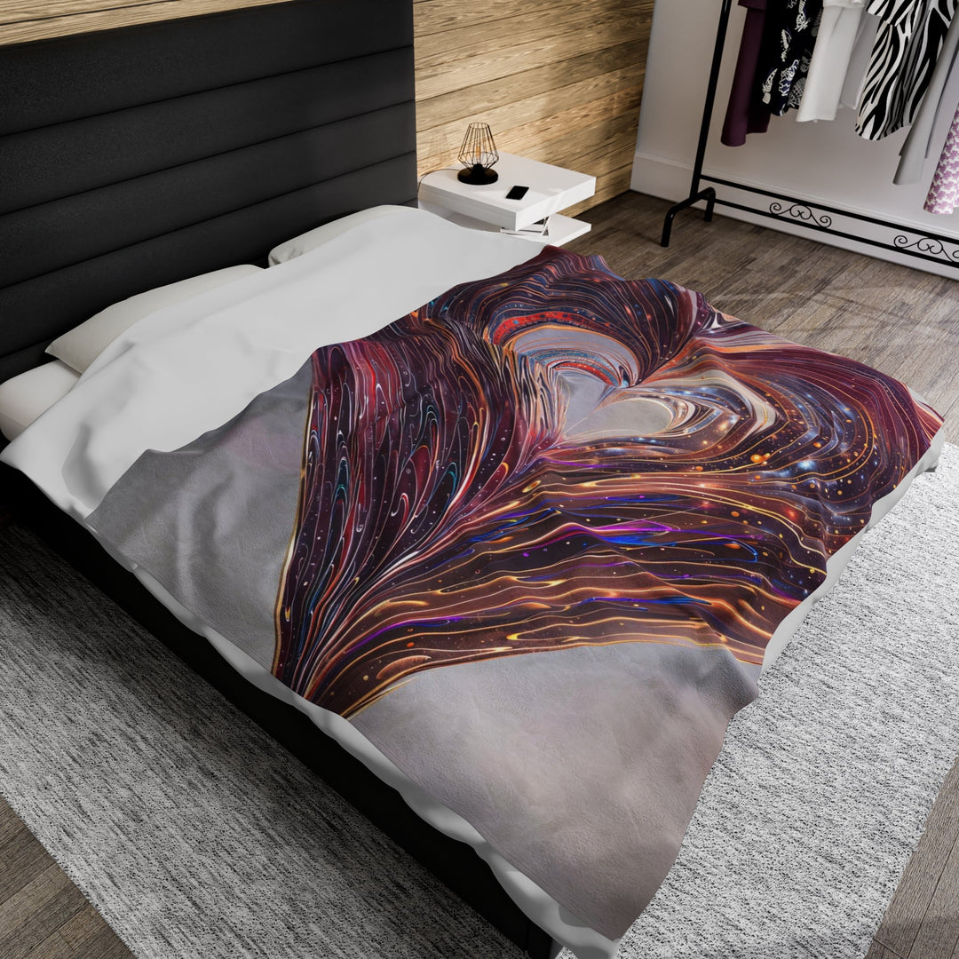 Luminous Swirling Heart - Velveteen Plush Blanket - All Over Prints - g(0D·IO) - 30" × 40" - -