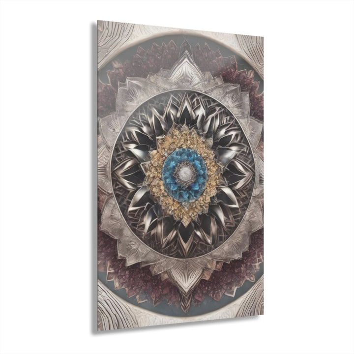Mandala Geometric Intricacy - Acrylic Prints (French Cleat Hanging) - Home Decor - g(0D·IO) - 24" x 36" (Vertical) - 0.25'' -