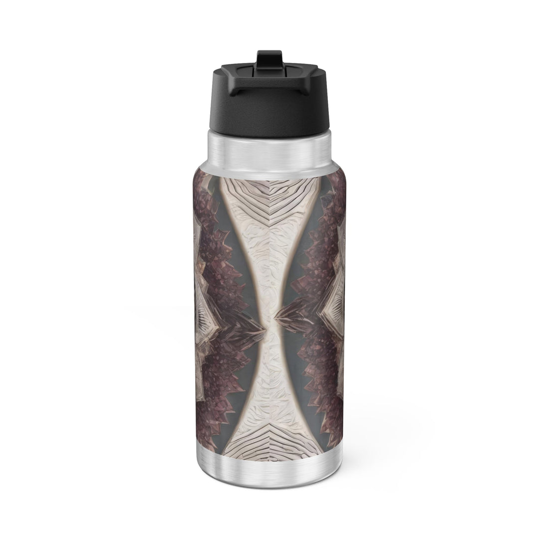 Mandala Geometric Intricacy - Gator Tumbler 32oz - Mug - g(0D·IO) - Silver - 32oz -