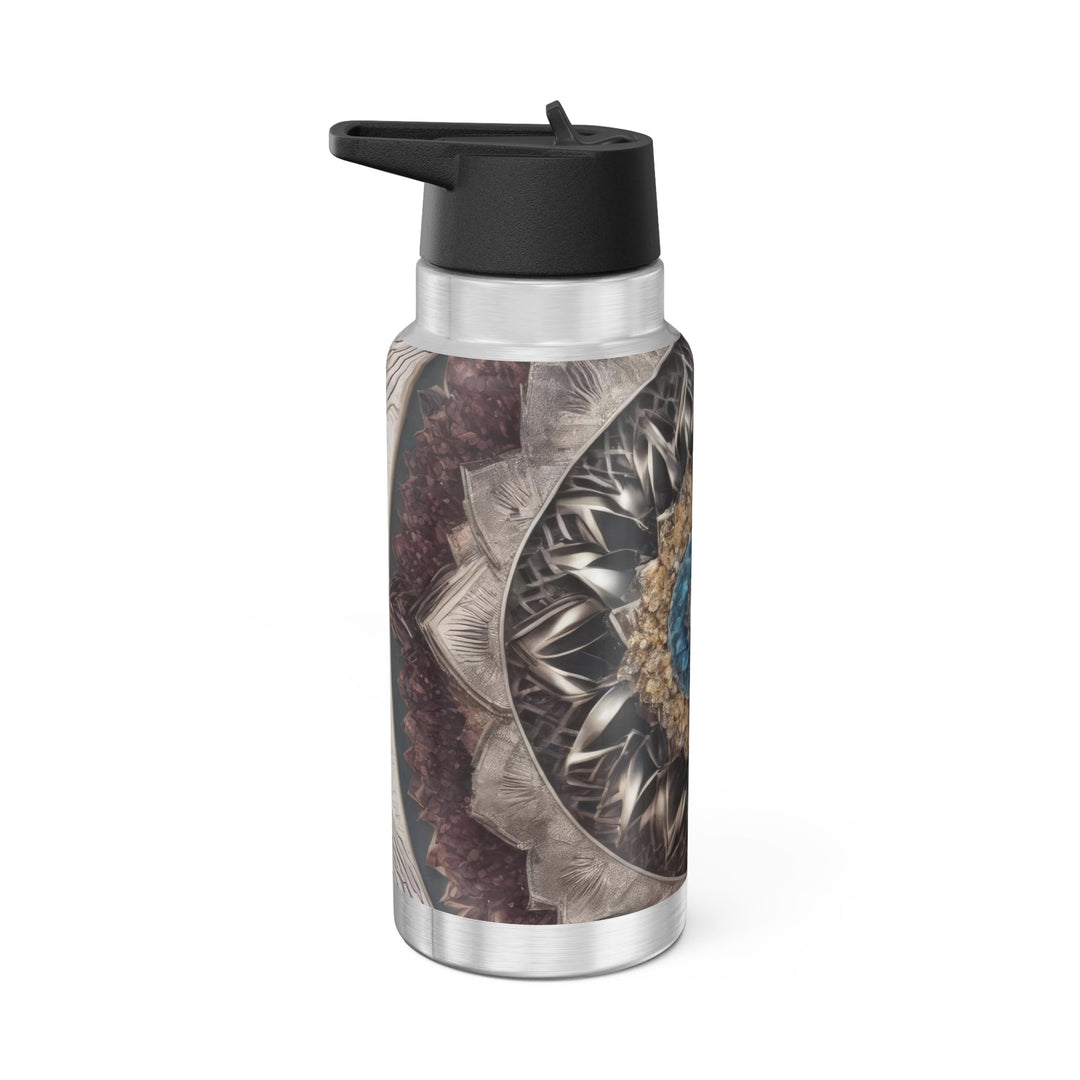 Mandala Geometric Intricacy - Gator Tumbler 32oz - Mug - g(0D·IO) - Silver - 32oz -