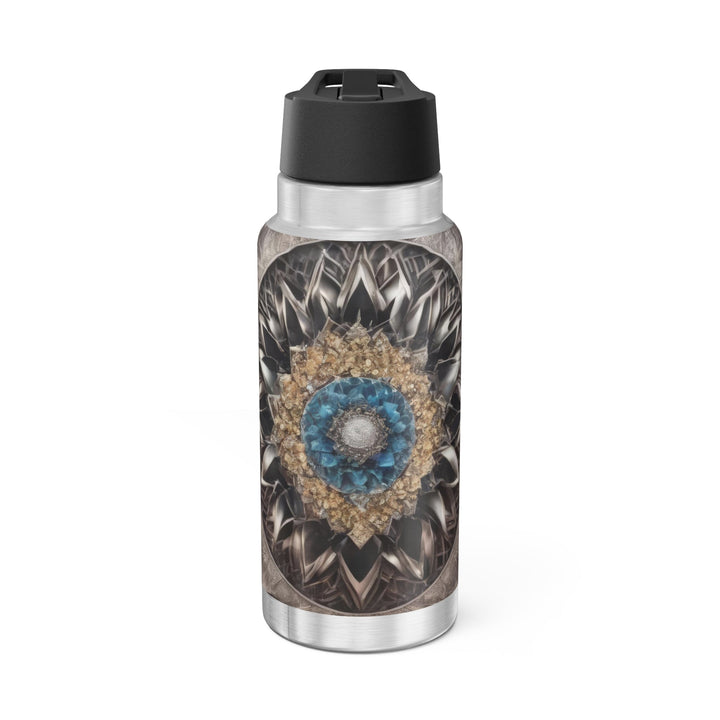 Mandala Geometric Intricacy - Gator Tumbler 32oz - Mug - g(0D·IO) - Silver - 32oz -