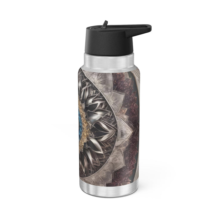 Mandala Geometric Intricacy - Gator Tumbler 32oz - Mug - g(0D·IO) - Silver - 32oz -