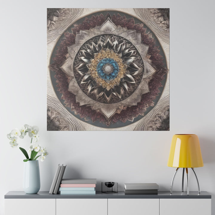 Mandala Geometric Intricacy - Matte Canvas - Canvas - g(0D·IO) - 32" x 32" (Square) - 0.75'' -