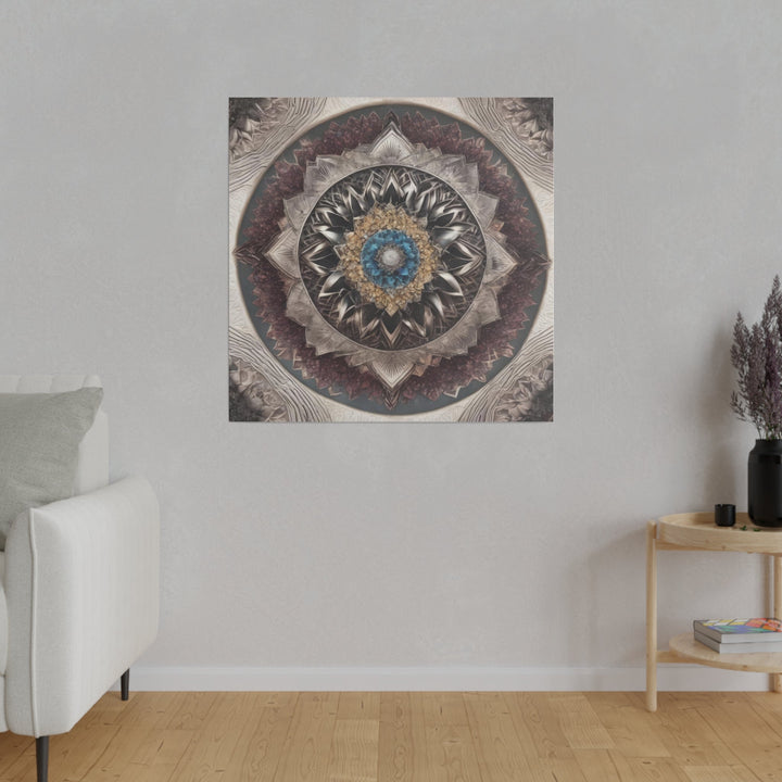 Mandala Geometric Intricacy - Matte Canvas - Canvas - g(0D·IO) - 32" x 32" (Square) - 0.75'' -