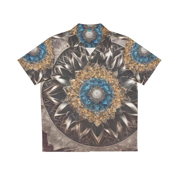 Mandala Geometric Intricacy - Men's Hawaiian Shirt - All Over Prints - g(0D·IO) - S - White -