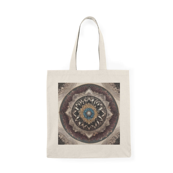 Mandala Geometric Intricacy - Natural Tote Bag - Bags - g(0D·IO) - 15" x 16" - Natural -