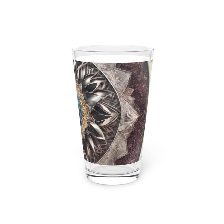 Mandala Geometric Intricacy - Pint Glass - Mug - g(0D·IO) - 16oz - -