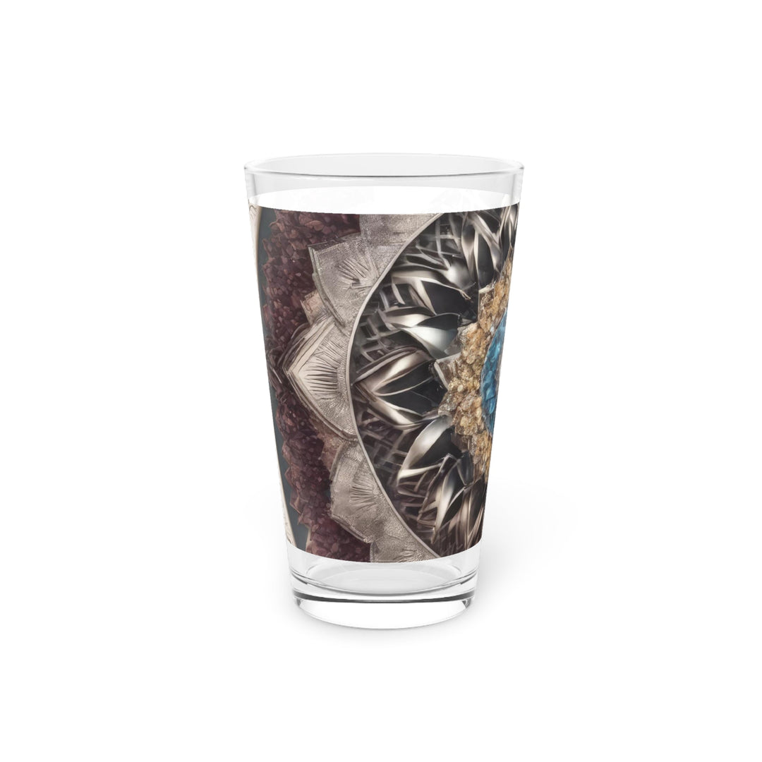 Mandala Geometric Intricacy - Pint Glass - Mug - g(0D·IO) - 16oz - -