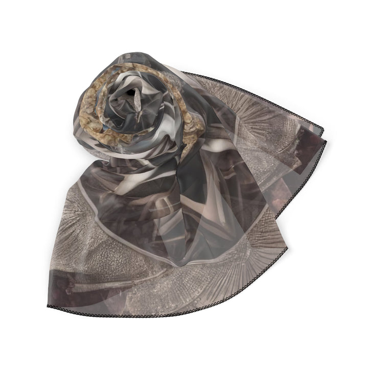 Mandala Geometric Intricacy - Poly Scarf - Accessories - g(0D·IO) - Poly chiffon - 50" × 50" -