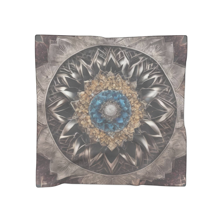 Mandala Geometric Intricacy - Poly Scarf - Accessories - g(0D·IO) - Poly chiffon - 25" × 25" -