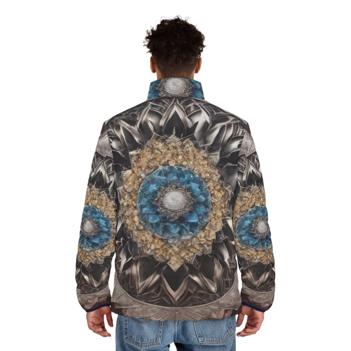 Mandala Geometric Intricacy - Puffer Jacket - All Over Prints - g(0D·IO) - S - Black zipper -