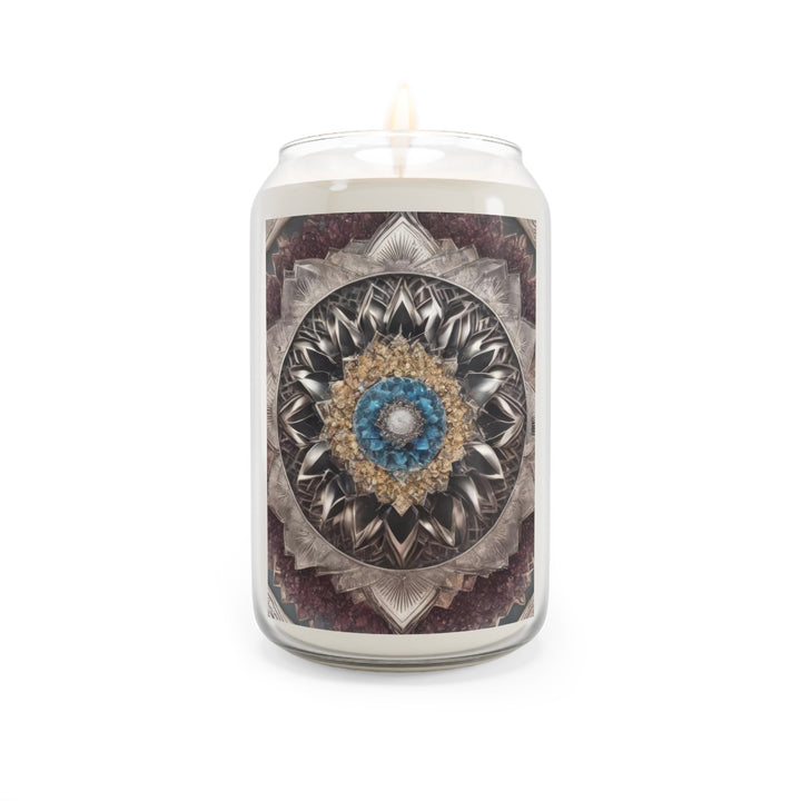 Mandala Geometric Intricacy - Scented Candle - Home Decor - g(0D·IO) - Vanilla Bean - 13.75oz -