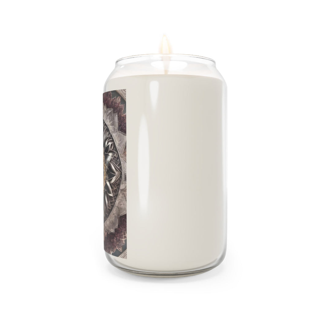 Mandala Geometric Intricacy - Scented Candle - Home Decor - g(0D·IO) - Vanilla Bean - 13.75oz -