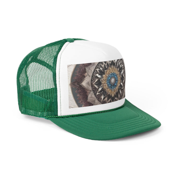 Mandala Geometric Intricacy - Trucker Hat - Hats - g(0D·IO) - Pink - One size -