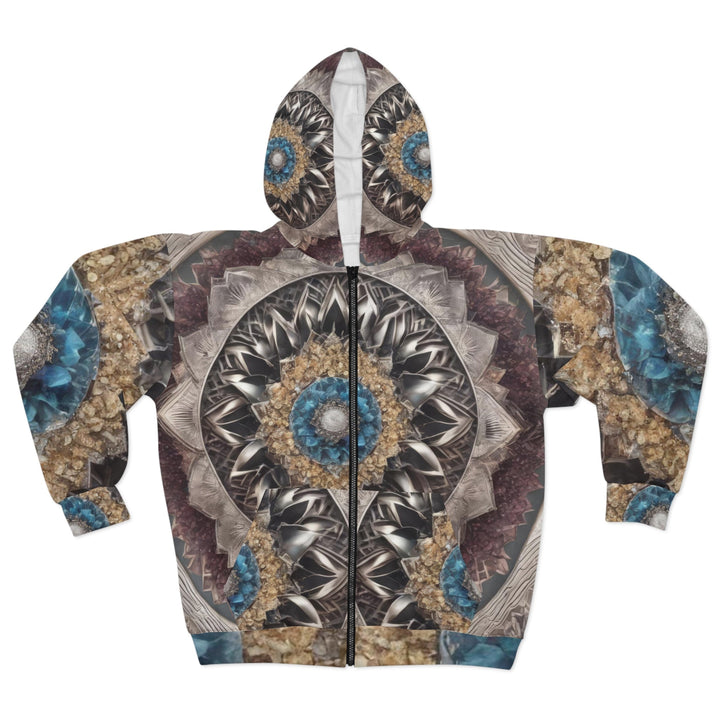 Mandala Geometric Intricacy - Unisex Zip Hoodie - All Over Prints - g(0D·IO) - XS - -